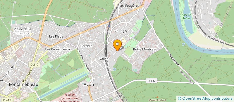 localisation de l'entreprise CLUB DES JEUNES D'AVON  AVON