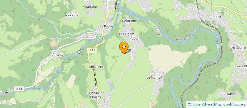 localisation de l'entreprise CLUB DES JEUNES DE BEAUZAC à BEAUZAC