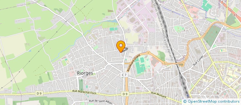 localisation de l'entreprise CLUB DES JEUNES DE RIORGES à RIORGES