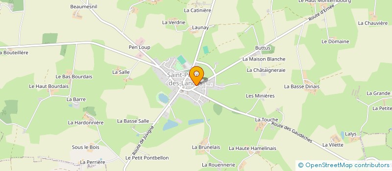 localisation de l'entreprise CLUB DES JEUNES DE SAINT PIERRE DES LANDES - MEGAUDAIS à SAINT-PIERRE-DES-LANDES