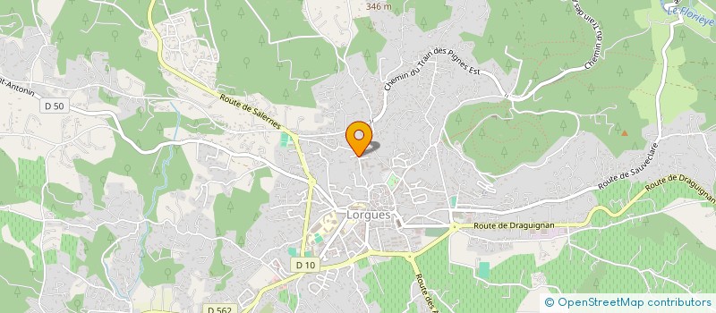 localisation de l'entreprise CLUB DES JEUNES ET D EDUCATION POPULAIRE à LORGUES