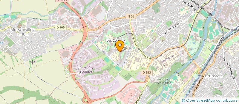 localisation de l'entreprise CLUB DES JEUNES ET DE PREVENTION à MULHOUSE