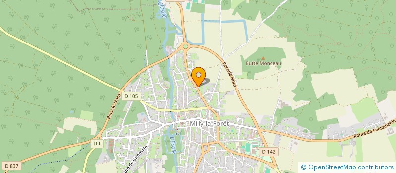 localisation de l'entreprise CLUB DES JEUNES LES ABEILLES à MILLY-LA-FORET