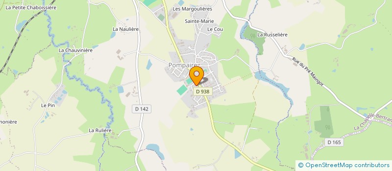 localisation de l'entreprise CLUB DES JEUNES POMPAIRE-MENIGOUTE TENNIS DE TABLE  POMPAIRE