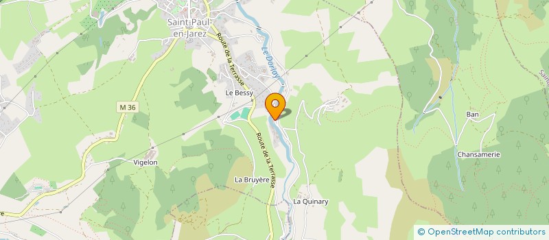 localisation de l'entreprise CLUB DES JEUNES POUR LA NATURE DU DORLAY  SAINT-PAUL-EN-JAREZ