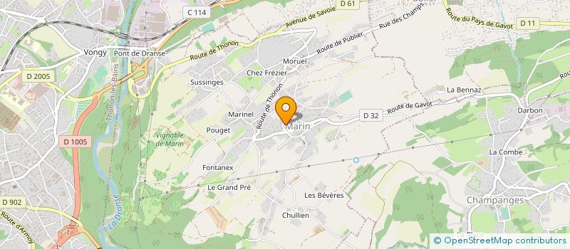 localisation de l'entreprise CLUB DES JONQUILLES à MARIN