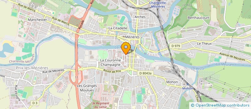 localisation de l'entreprise CLUB DES LIEUTENANTS DU 3E REGIMENT DU GENIE  CHARLEVILLE-MEZIERES