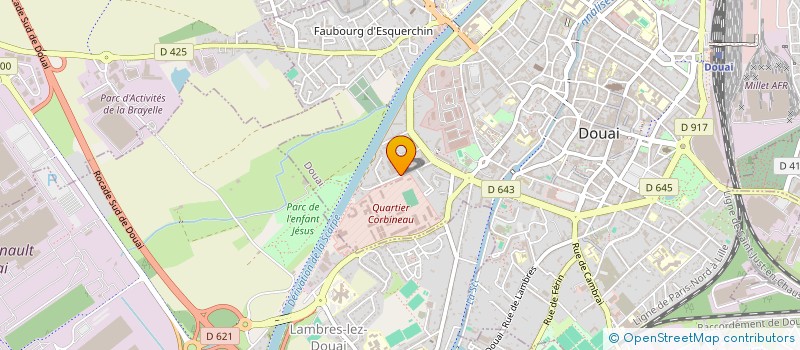 localisation de l'entreprise CLUB DES LIEUTENANTS DU 41E REGIMENT DE TRANSMISSIONS  DOUAI