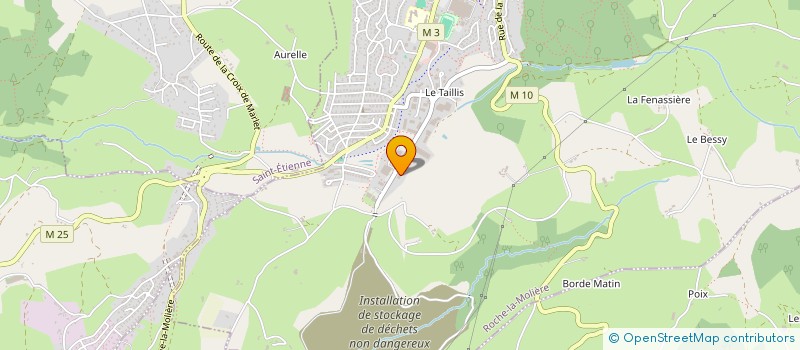 localisation de l'entreprise CLUB DES LOISIRS ET ANCIENS RUGBYMEN ROUCHONS  ROCHE-LA-MOLIERE