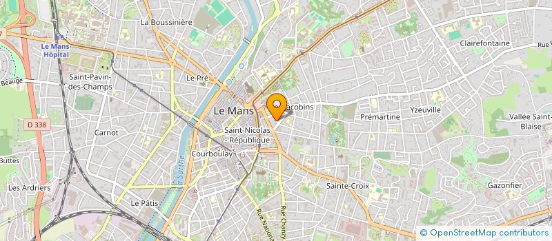 localisation de l'entreprise CLUB DES LOISIRS ET ANIMATIONS CULTURELS  LE MANS