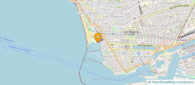 localisation de l'entreprise CLUB DES LOISIRS NAUTIQUES THALASSA à LE HAVRE