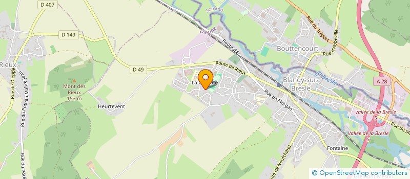 localisation de l'entreprise CLUB DES MAJORETTES DE BLANGY SUR BRESLE à BLANGY-SUR-BRESLE