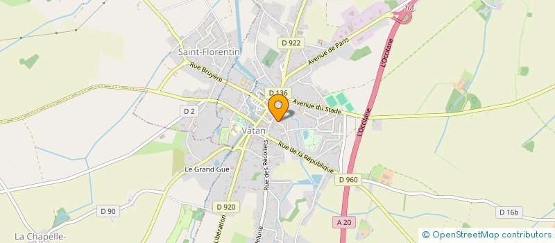 localisation de l'entreprise CLUB DES MAJORETTES VATANAISES à VATAN