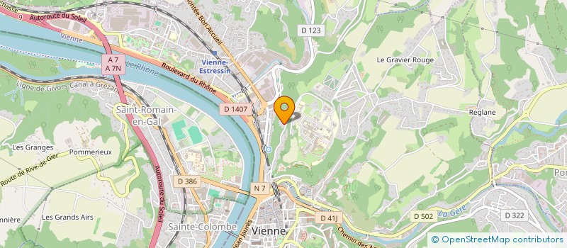 localisation de l'entreprise CLUB DES  MEDECINS INTERNISTES EXERCANT EN PERIPHERIE DE LA REGION AUVERGNE RHONE ALPES à VIENNE