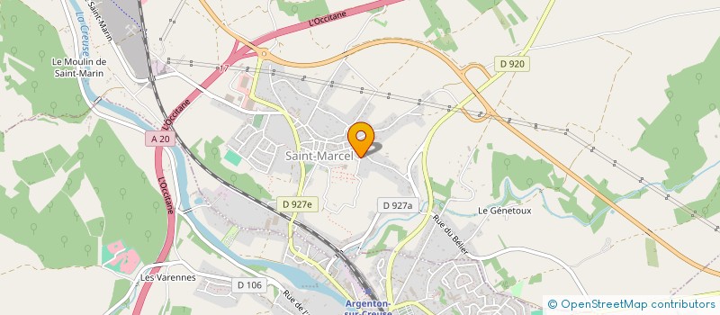 localisation de l'entreprise CLUB DES MODELISTES FERROVIAIRES DU BAS BERRY à SAINT-MARCEL