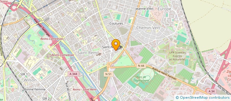 localisation de l'entreprise CLUB DES MODELISTES LA GOUTTE D'OR  REIMS