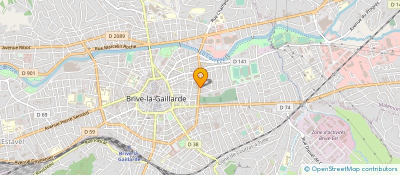 localisation de l'entreprise CLUB DES NAGEURS DE BRIVE  BRIVE-LA-GAILLARDE