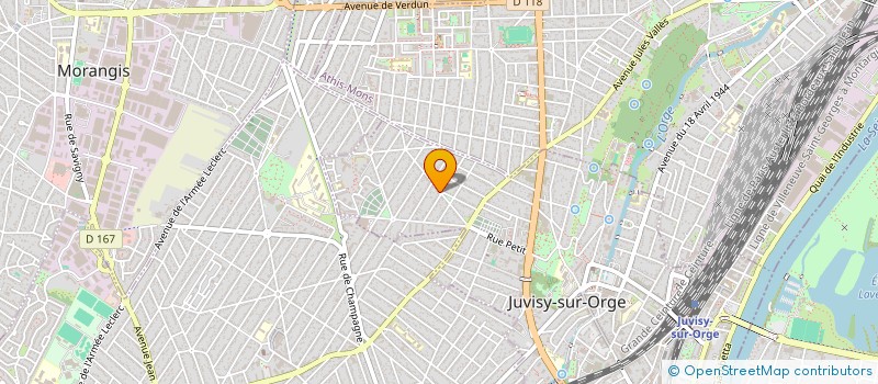 localisation de l'entreprise CLUB DES NAGEURS DE JUVISY à VIRY-CHATILLON