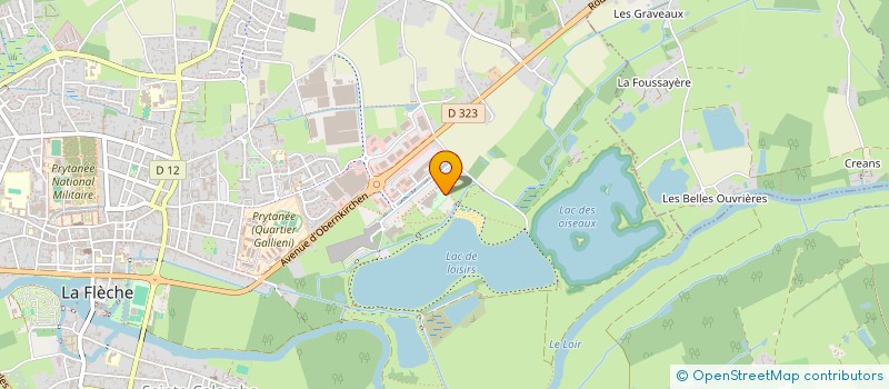 localisation de l'entreprise CLUB DES NAGEURS DU PAYS FLECHOIS  LA FLECHE