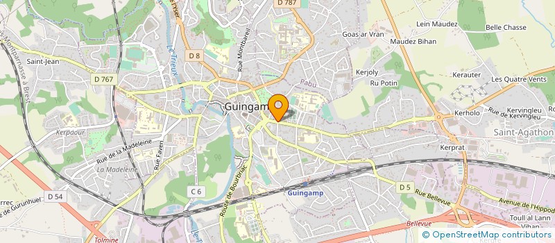 localisation de l'entreprise CLUB DES NAGEURS GUINGAMPAIS à GUINGAMP