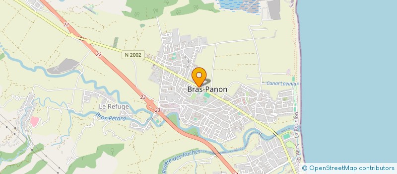 localisation de l'entreprise CLUB DES NAGEURS PANONNAIS à BRAS-PANON