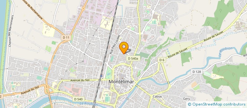 localisation de l'entreprise CLUB DES PARTENAIRES DE L USMC  MONTELIMAR