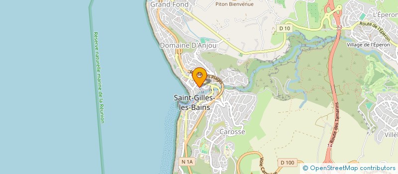 localisation de l'entreprise CLUB DES PARTENAIRES DU TOURISME DE ST GILLES LES BAINS à SAINT-PAUL
