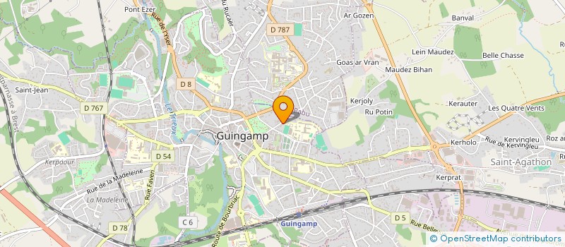 localisation de l'entreprise CLUB DES PATINEURS GUINGAMPAIS à GUINGAMP