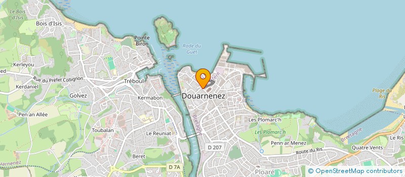 localisation de l'entreprise CLUB DES PECHEURS A LA MOUCHE à DOUARNENEZ