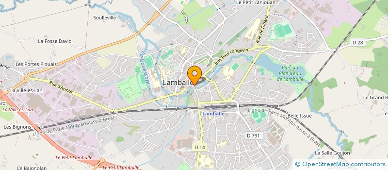 localisation de l'entreprise CLUB DES PECHEURS SPORTIFS DU PENTHIEVRE (PSP)  LAMBALLE-ARMOR