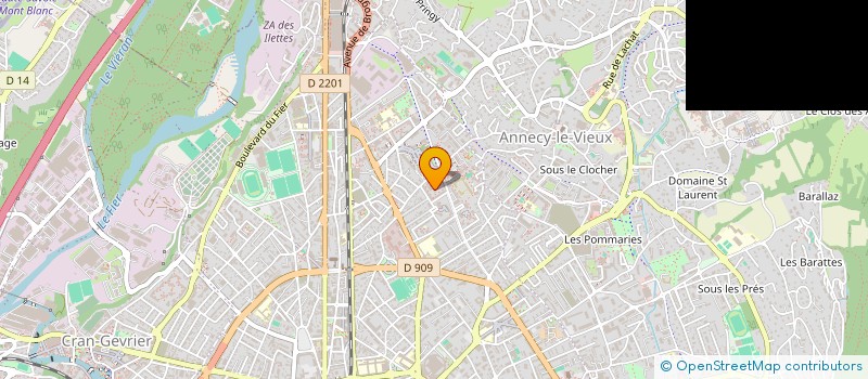 localisation de l'entreprise CLUB DES PEINTRES AMATEURS 3E AGE D' ANNECY à ANNECY