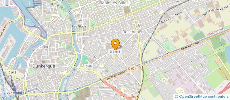 localisation de l'entreprise CLUB DES PINN PAYOUT CHES à DUNKERQUE
