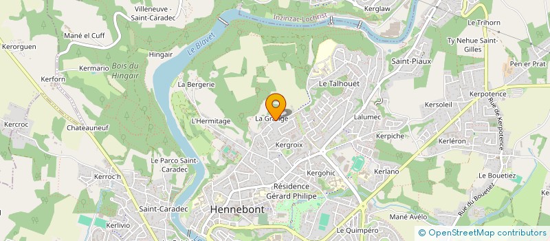 localisation de l'entreprise CLUB DES POETES PRESENTS ET PAROLIERS à HENNEBONT