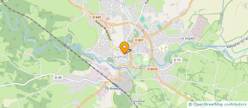 localisation de l'entreprise CLUB DES QUADRA DES FOULEES DOMINICALES  GRAMAT