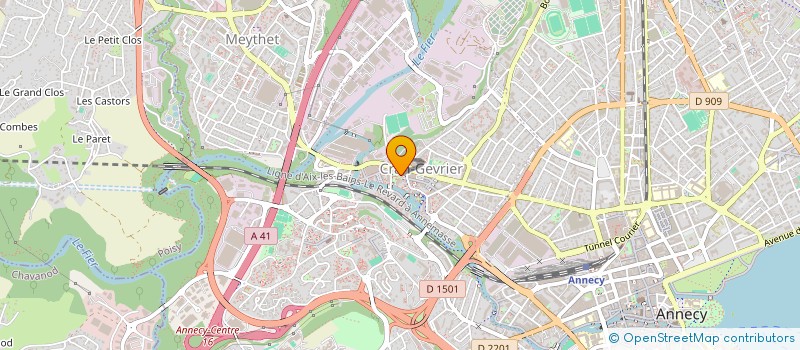 localisation de l'entreprise CLUB DES RETRAITES ACTIFS à ANNECY
