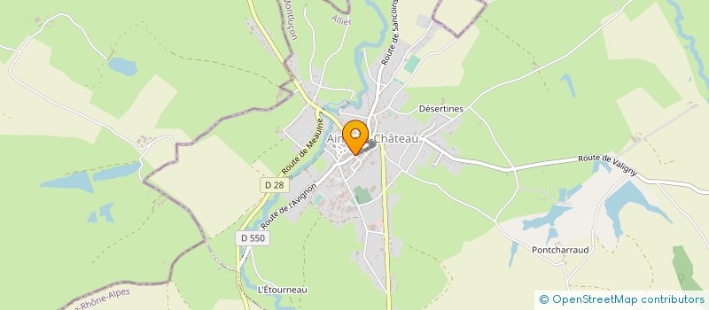 localisation de l'entreprise CLUB DES RETRAITES CASTELNAISIENS à AINAY-LE-CHATEAU