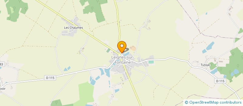 localisation de l'entreprise CLUB DES RETRAITES DE LEIGNES SUR FONTAINE  LEIGNES-SUR-FONTAINE