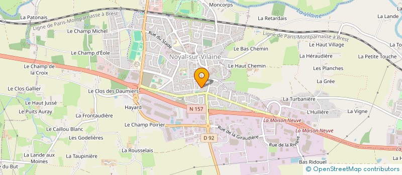 localisation de l'entreprise CLUB DES RETRAITES DE NOYAL SUR VILAINE  NOYAL-SUR-VILAINE