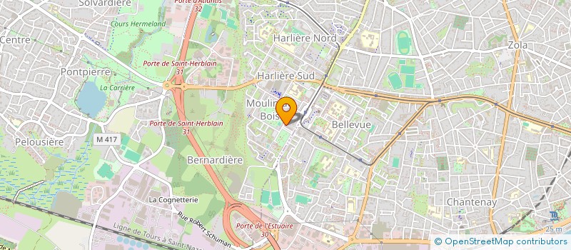 localisation de l'entreprise CLUB DES RETRAITES DU MOULIN DU BOIS à SAINT-HERBLAIN