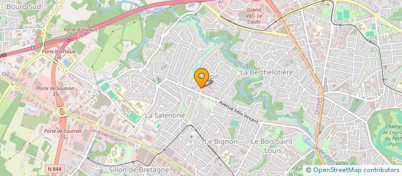 localisation de l'entreprise CLUB DES RETRAITES DU PETIT CHANTILLY à ORVAULT