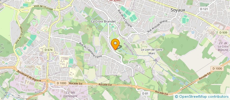 localisation de l'entreprise CLUB DES RETRAITES DU PETIT FRESQUET à ANGOULEME