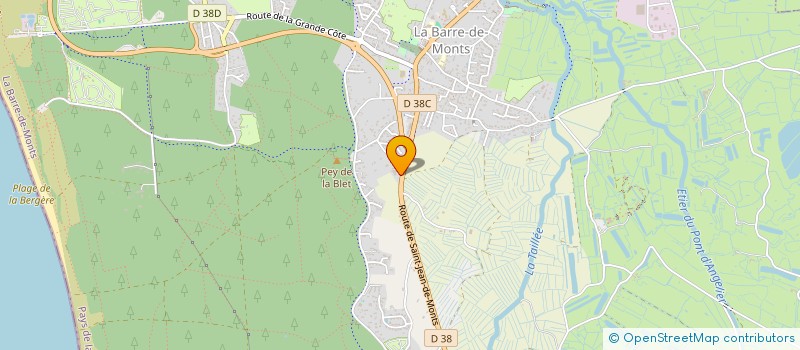 localisation de l'entreprise CLUB DES RETRAITES MARAIS ET MONTS SECTION GYM  LA BARRE-DE-MONTS