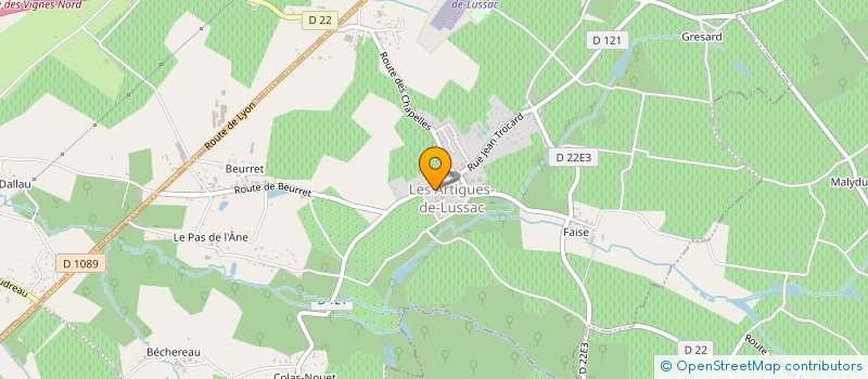 localisation de l'entreprise CLUB DES ROULEURS DE BARRIQUE DE LUSSAC à LUSSAC
