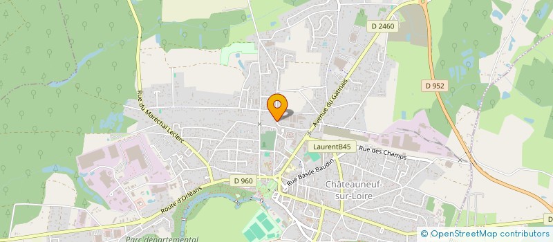 localisation de l'entreprise CLUB DES SAUMONIERS à CHATEAUNEUF-SUR-LOIRE