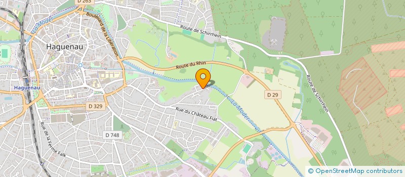 localisation de l'entreprise CLUB DES SENIORS SOURDS DU BAS-RHIN  HAGUENAU