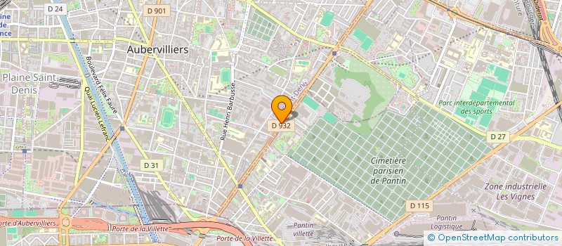 localisation de l'entreprise CLUB DES SHARPENTIERS à AUBERVILLIERS