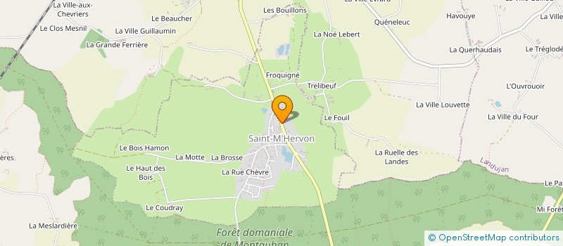 localisation de l'entreprise CLUB DES SOURCES  MONTAUBAN-DE-BRETAGNE