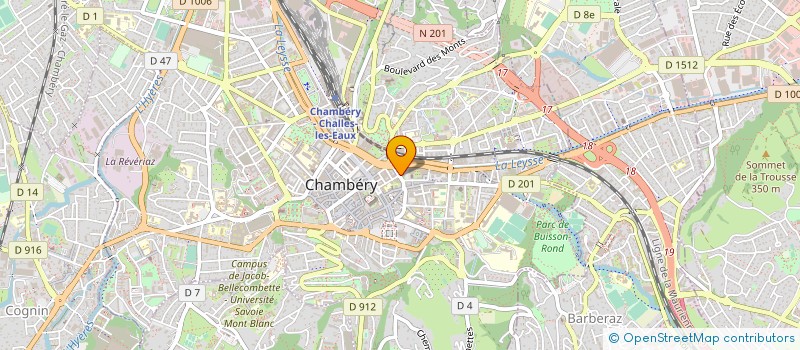 localisation de l'entreprise CLUB DES SPORTS DE GLACE  CHAMBERY