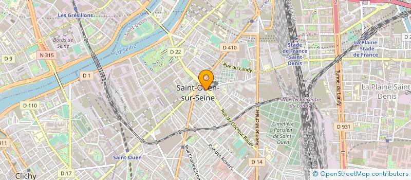 localisation de l'entreprise CLUB DES SPORTS DE GLACE DE SAINT OUEN à SAINT-OUEN-SUR-SEINE