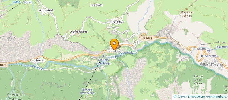 localisation de l'entreprise CLUB DES SPORTS DE LA MEIJE  LA GRAVE